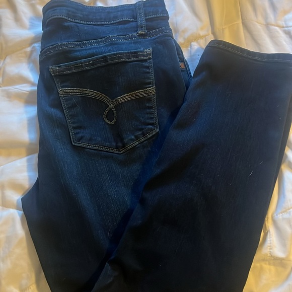 Blue Midrise Skinny Jeans - Picture 3 of 4